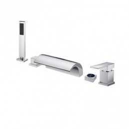 LED-Badewannenarmatur-Set...
