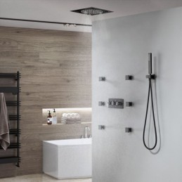 LED-Duscharmatur in Schwarz...