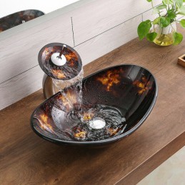Badezimmer-Waschbecken mit...
