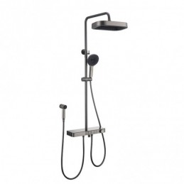 Gunmetal-Grau Creme-Stil...