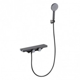 Gunmetal-Grau Schlicht Set...