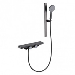 Gunmetal-Grau Verschiebbar...