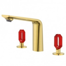 Zirkon Gold + Rot Kristall...