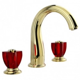 Zirkon Gold + Rot Kristall...