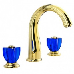 Zirkon Gold + Blau Kristall...