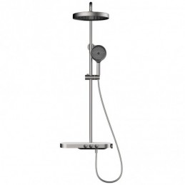 Rund Rohr-Gunmetal-Grau Aus...