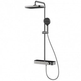 Rund Stange-Gunmetal-Grau...