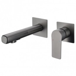 Gunmetal-Grau Massivem...