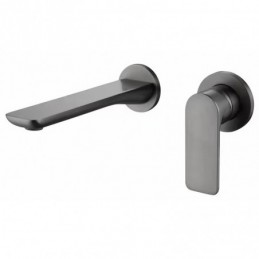 Klein Rund Paneel-Gunmetal...