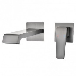 Gunmetal-Grau Badezimmer...