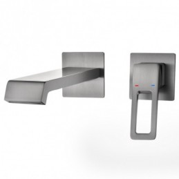 Gunmetal-Grau Badezimmer...