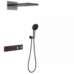 Gunmetal-Grau + Lila...