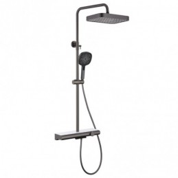 Rund Stange-Gunmetal-Grau...