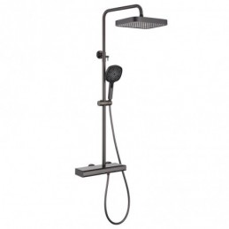 Rund Stange-Gunmetal-Grau...