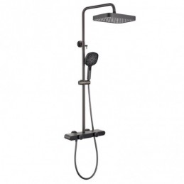 Rund Stange-Gunmetal-Grau...
