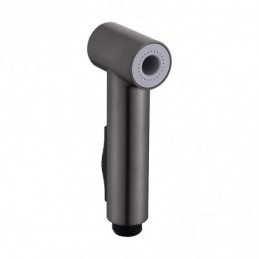 Gunmetal-Grau Haar...